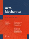 Acta Mechanica封面