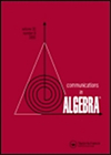 Communications In Algebra封面